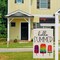 Hello Summer Ice Cream Garden Flag Burlap 12x18 Inch Double Sided, Seasonal Sign Outdoor Decor Yard Small Flags DF269